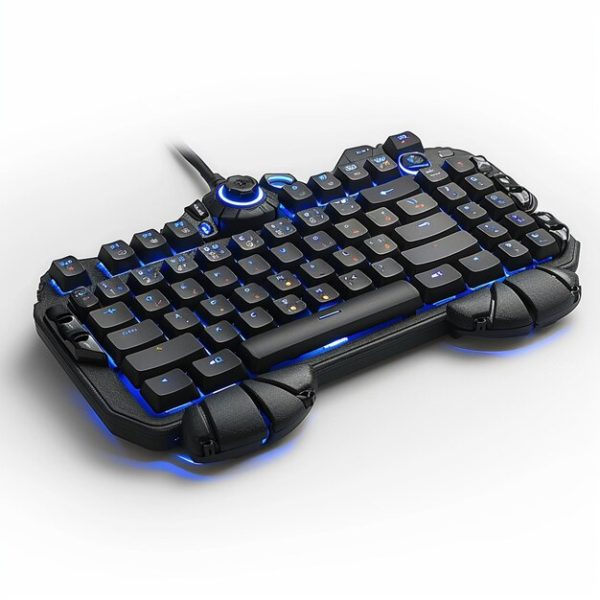 Gaming Keyboard, Full Size Backlit Silent Multimedia Keys